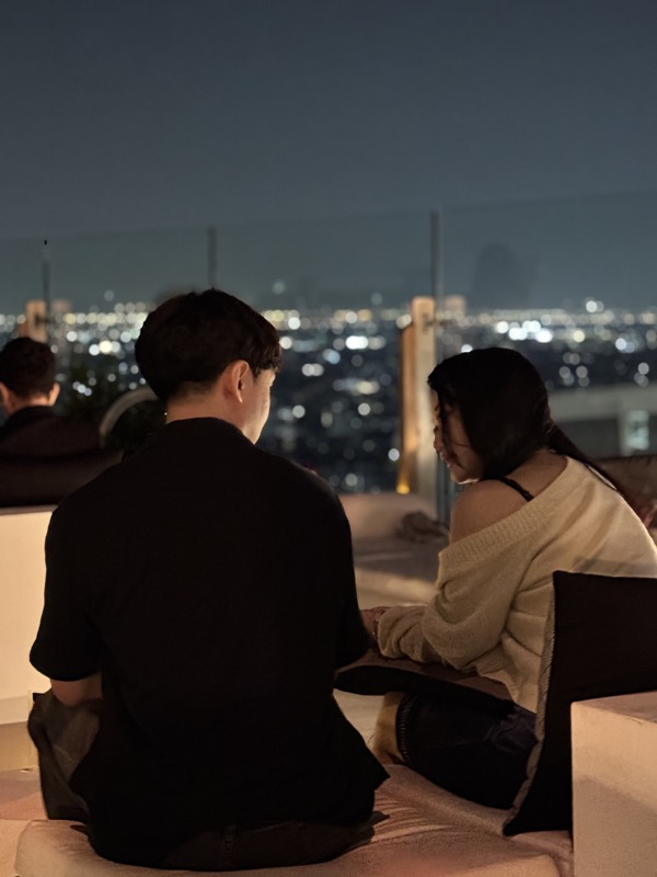 Mingling at the event